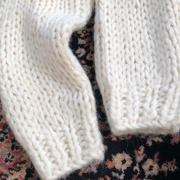 Just Female Cookie Knit Sweater Small White - Picture 9 of 10